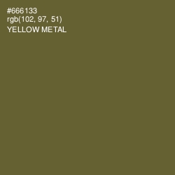 #666133 - Yellow Metal Color Image